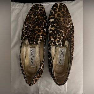 Jimmy Choo Leopard Loafers